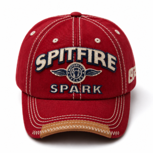 burgundy baseball cap
